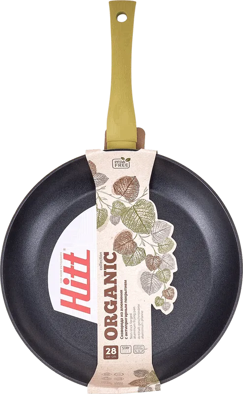 Сковорода Hitt Organic из алюминия с антипригарным покрытием, 28см-1