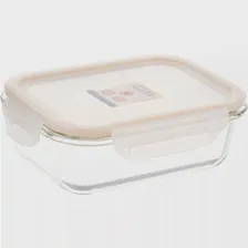 🛍 Контейнер пищевой Hitt 0,630 л, стеклянный с герметичной крышкой